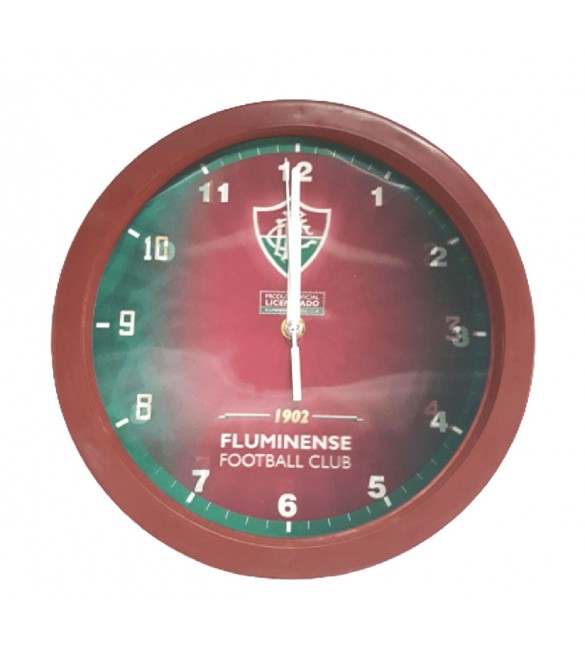 Relógio De Parede Fluminense 20 cm - Produto Oficial e licenciado